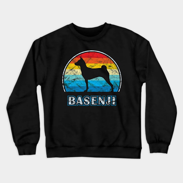 Basenji Vintage Design Dog Crewneck Sweatshirt by millersye